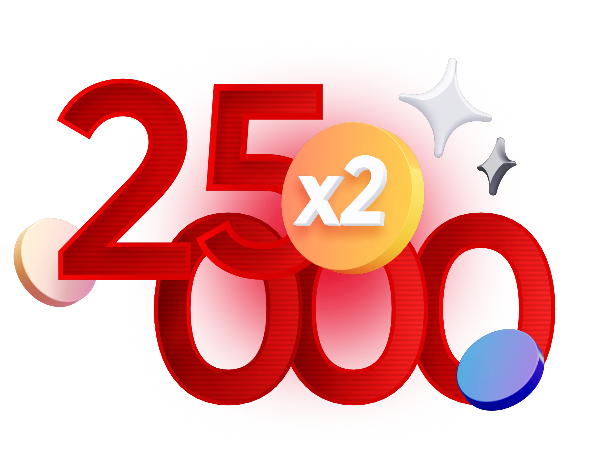 Велика цифра 25 000 із позначкою x2, що означає подвоєну винагороду